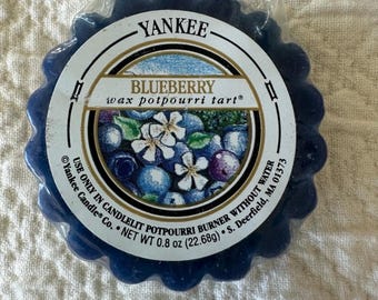 Yankee Blueberry Wax potpourri tart new retired