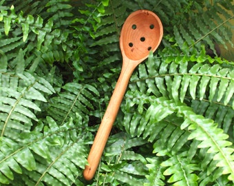 Strainer Spoon Handmade Cherry