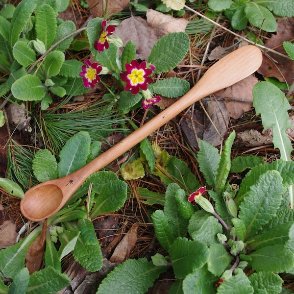 Peanut Butter & Jelly PBJ Spoon-Handmade from Cherry Wood