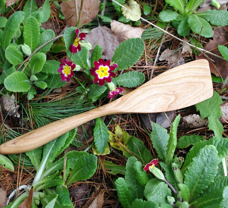 Lefthanded Spatula Handmade from Cherry Wood image 3