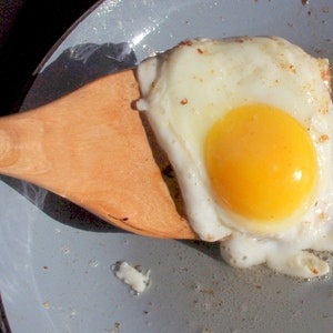 Wooden Spatula Egg Burger Flippin' Handmade from Cherry image 5