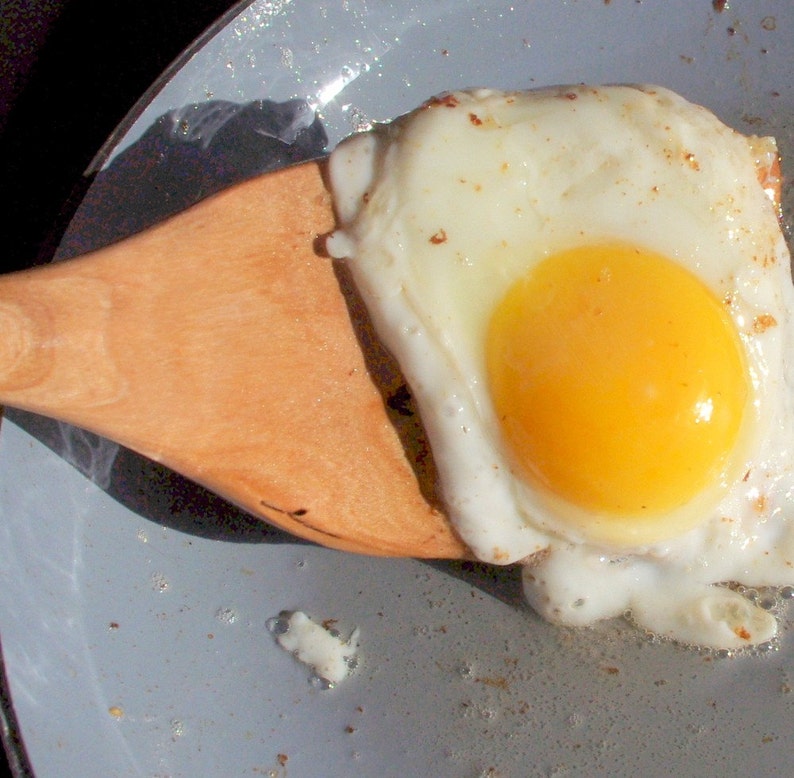 Wooden Spatula Egg Burger Flippin' Handmade from Cherry image 5