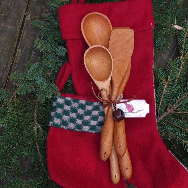 GIFT SET 4 pc Utensil Set Handmade image 4