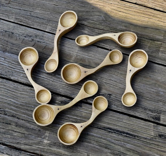 W00DEN TEASPOON/TABLESPOON  Measuring Spoon - Tsp/TBSP
