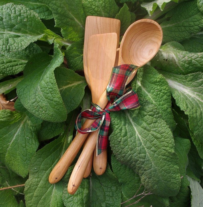 GIFT SET 4 pc Utensil Set Handmade image 1