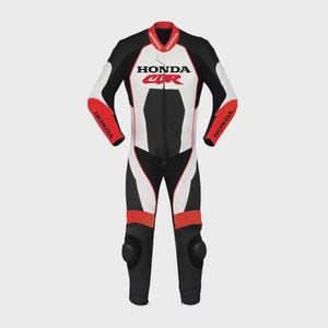 Handmade Cowhide Leather Motorcycle Racing Suit: Biker Jacket & Pants