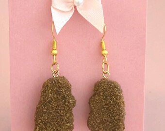 Dino Nugget Earrings | Food Jewelry