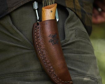 Etui til Opinel No. 8 Svampekniv // Scheide für Opinel No. 8 Pilzmesser