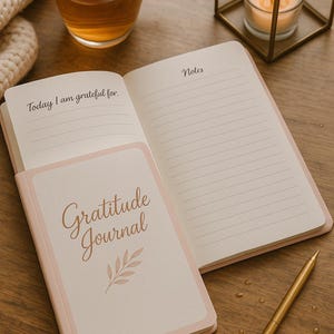30-Day Gratitude Journal for Women | Self-Care PDF | Daily Reflection Printable | Mindfulness Planner