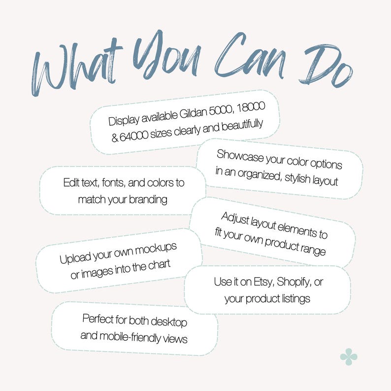 Gildan Color Chart and Size Chart, Editable Gildan Tshirt Color and