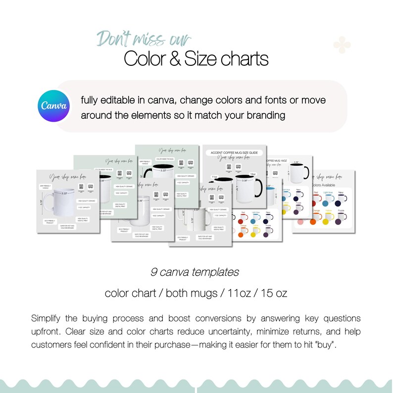 Gildan Color Chart and Size Chart, Editable Gildan Tshirt Color and