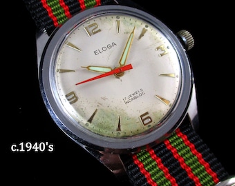 c.1950's Eloga - 36mm, Large for Time Period !