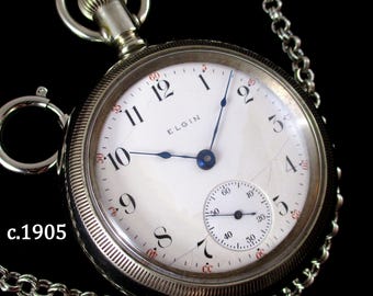 c.1905 Elgin - ¡Gran "Rat Rod" con 17 joyas!