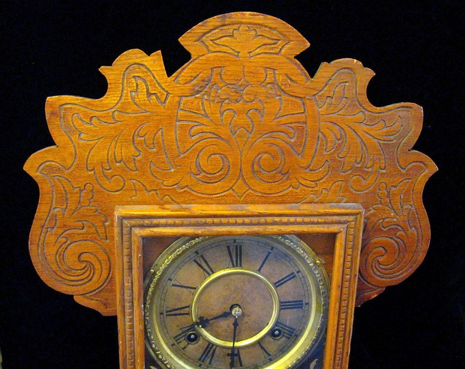 Waterbury Gingerbread Kitchen Clock Etsy