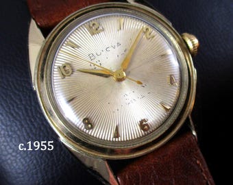 c.1955 Bulova '23' (Model 23CW) - An Excellent Everyday, Bold Golden Classic!