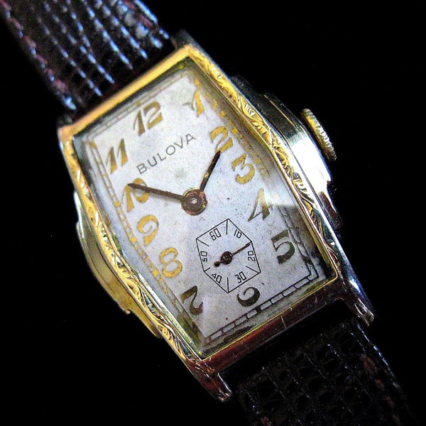 Bulova Watch - Filigree Stepside - c.1938