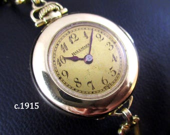 c.1915-'25 Hallmark Cocktail Watch - Solid 14k Gold