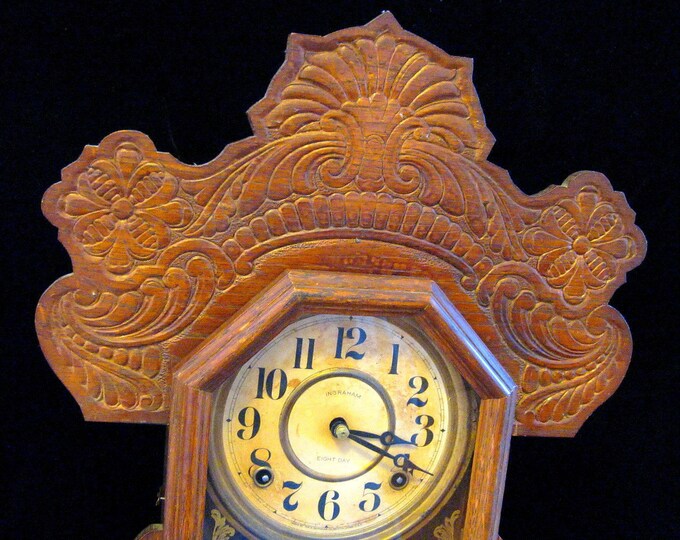 Ingraham Gingerbread Clock 1880's Etsy