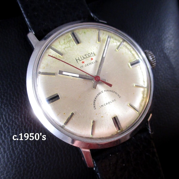 Hilton de la década de 1950 - ¡Caja de acero inoxidable macizo!