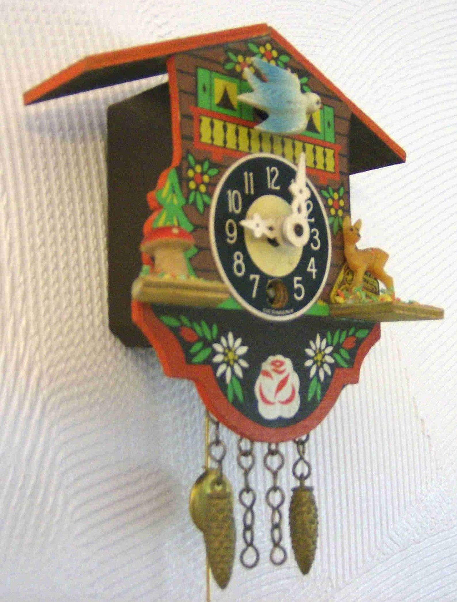 Painted Mini Cuckoo Clock Etsy