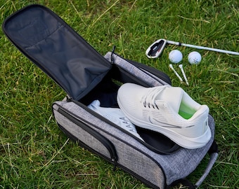 Personalized Canvas Golf Shoe Bag, Monogrammed Golf Gift