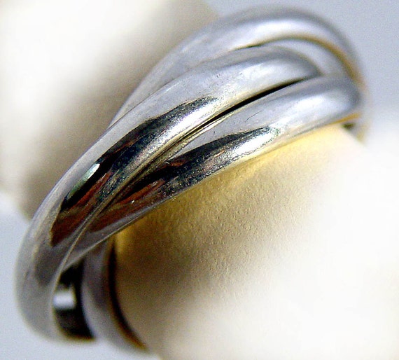 Russian Wedding Band  Trinity Ring Made To Order