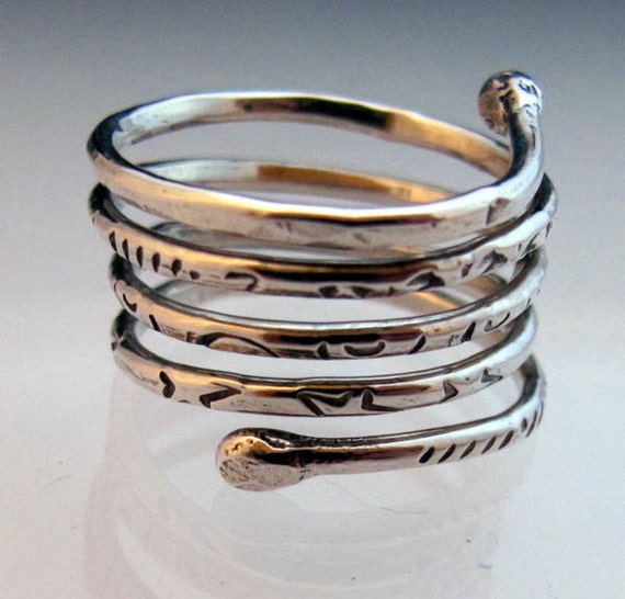 Fine Silver Wrapping Ring Made To Order Your Size