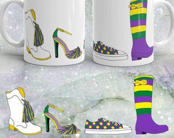 Mardi Gras Shoes Coffee Mug