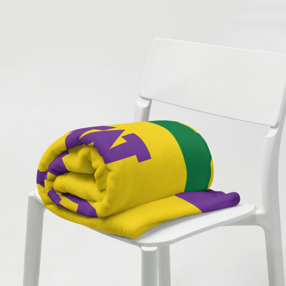 This is My Spot Mardi Gras Throw Blanket 50x60 Etsy