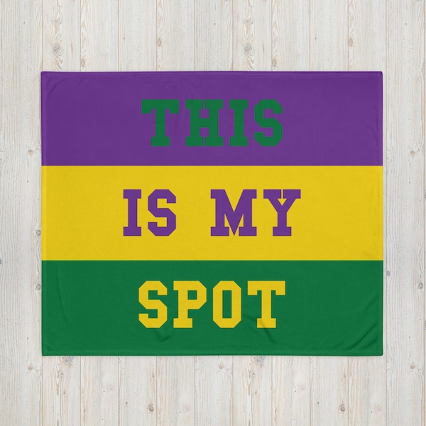 Mardi Gras Throw Blanket Etsy