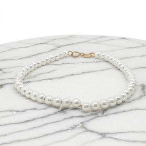 18K Real Gold Freshwater Pearl Bracelet Jewellery | Gold Clasp