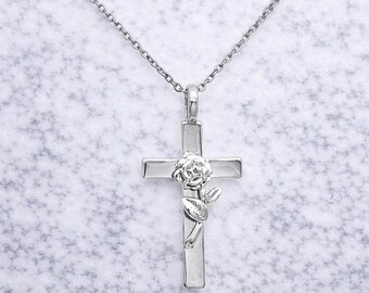 Kruisketting roos van Saron | De schoonheid van geloof, elegante presentatie