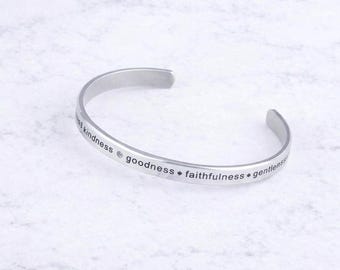 Bible Blessing Engraved Bracelet - Guardian of Faith, Eternal Glory