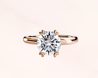 Every sparkle of the rose gold diamond ring reflects the vows in my heart; love