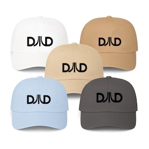Embroidered Retro DAD Logo Cap: Cotton Twill Dad Hat