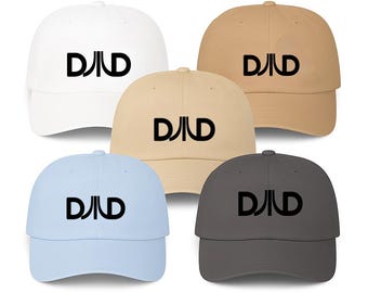 Gorra con el logo retro bordado de papá: gorra de papá de sarga de algodón