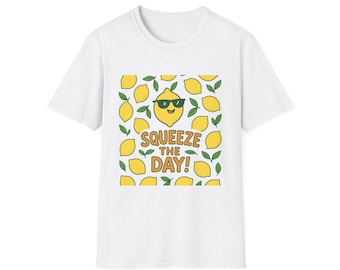 Squeeze the Day Lemon Graphic T-Shirt: Summer Unisex Tee