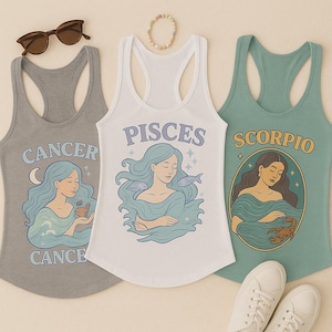 Scorpio Racerback Tank Top: Zodiac Astrology Gift