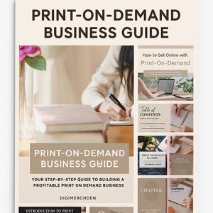 Print on Demand Business Guide MRR | Step-by-Step POD Startup eBook | Beginner’s Roadmap to Selling Online with No Inventory