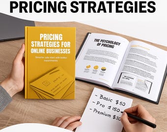 Prijsstrategieën voor online bedrijven e-book | Gids voor op waarde gebaseerde prijzen, concurrentieanalyse en winstmaximalisatie