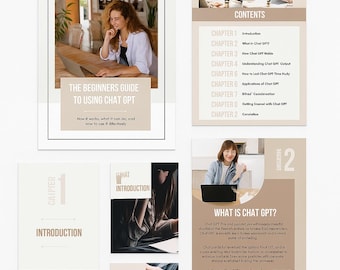 eBook ChatGPT-beginnersgids: AI-prompts en zakelijke toepassingen (MRR Canva-sjabloon)