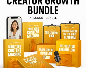 Creator Growth-bundel: 7-in-1 contentmarketingsysteem (digitale download)