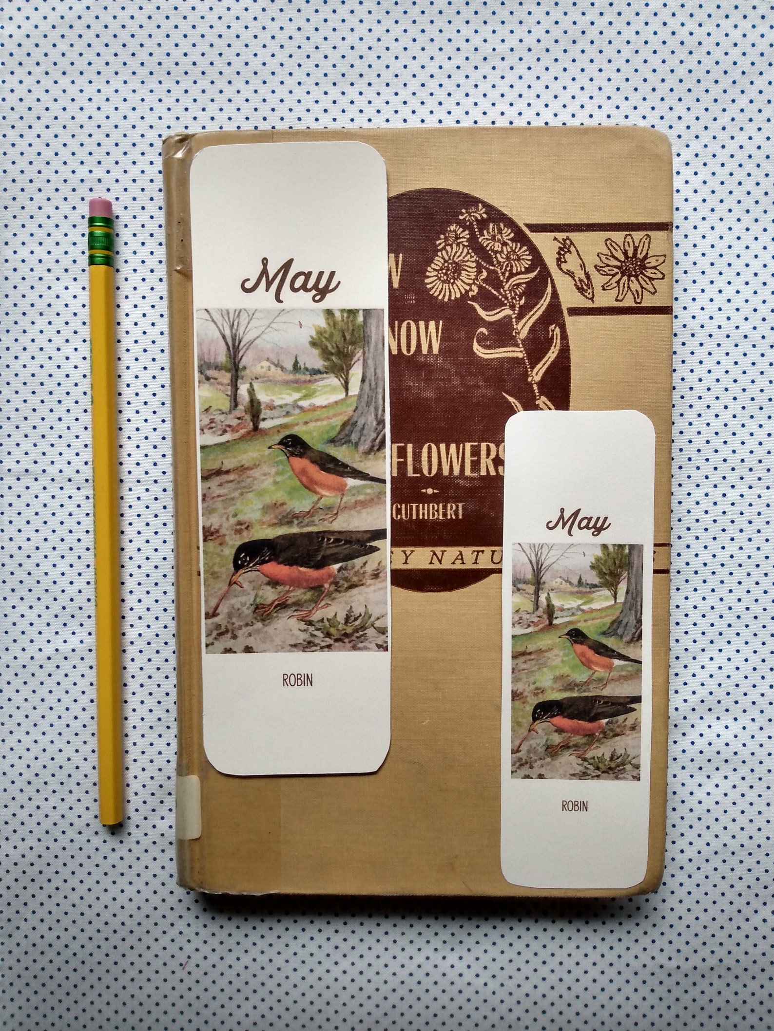 2 sizes of 12 printable nature wildlife bookmarks for