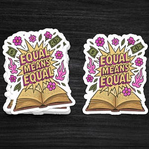 Gleichbehandlungsaufkleber: Feminist Laptop Sticker