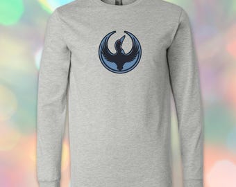 Minnesota Rebel Alliance Political Longsleeve Tee: MN State Bird Loon Protest + Resistance Unisex Shirt