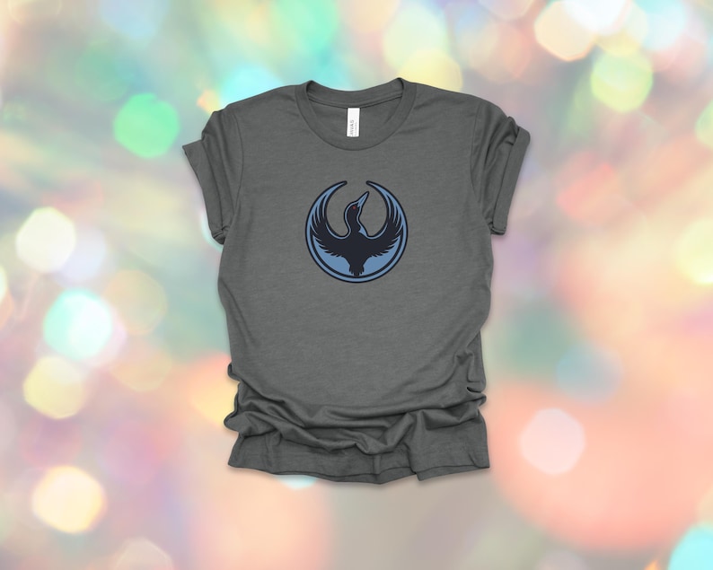 Minnesota Rebel Alliance Political Tee: MN State Bird Loon Protest + Resistance Unisex Shirt Deep Heather Gray