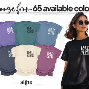 Bad Moms Club Tee: Retro Comfort Colors Shirt