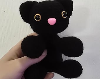 Customisable Crochet Cat Plush - Adorable Feline Amigurumi - Handmade Gift Idea