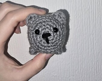 Mini Crochet Cat Plush – Handcrafted Amigurumi Kitty – Pocket-Sized Gift for Cat Lovers
