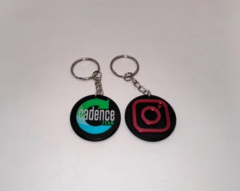 NFC Tag Keychains Easily Share Contact Info, Social Media, Etc. Custom Designs Available!